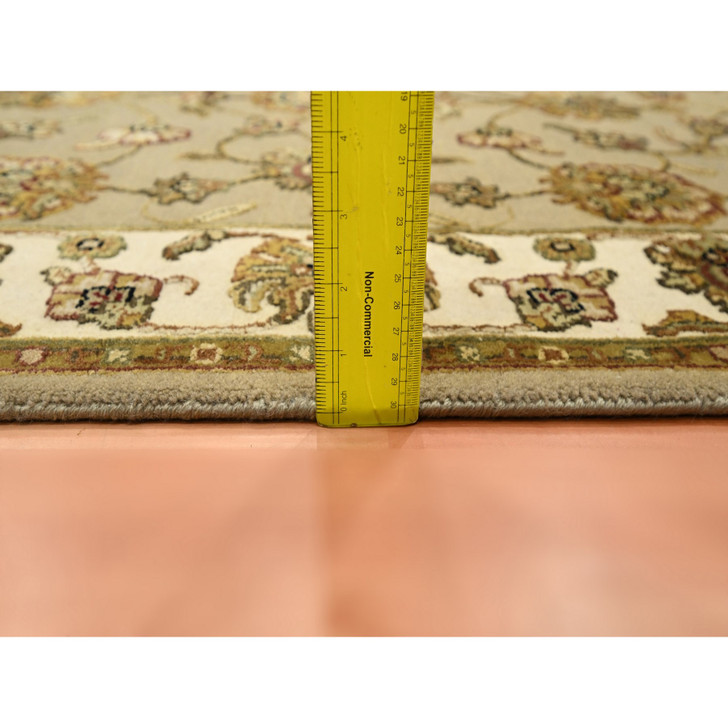 Rajasthan Wool & Silk Hand Knotted Rug Brown 3.0x5.3 -O075627