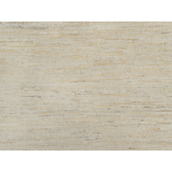 Modern and Contemporary Wool Hand Knotted Rug Ivory 12.0x15.2 -O091349