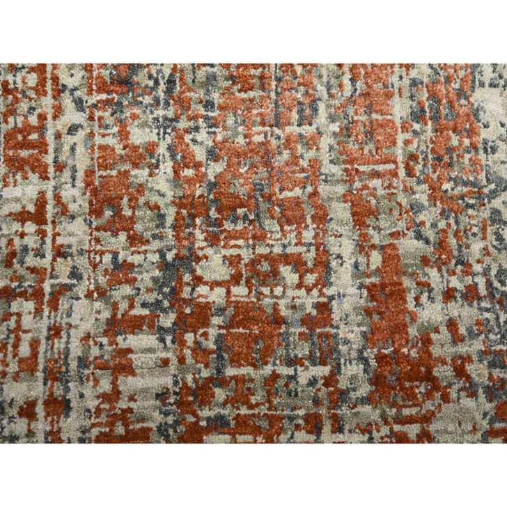 Modern and Contemporary Wool Hand Knotted Rug Beige 9.0x12.3 -O083150