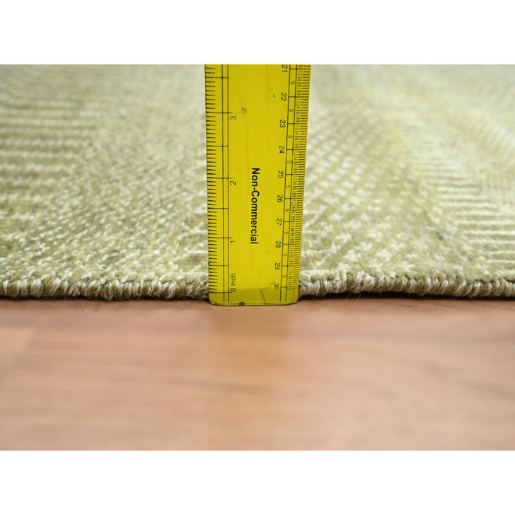 Modern and Contemporary Wool & Silk Hand Knotted Rug Brown 4.9x6.9 -O083216