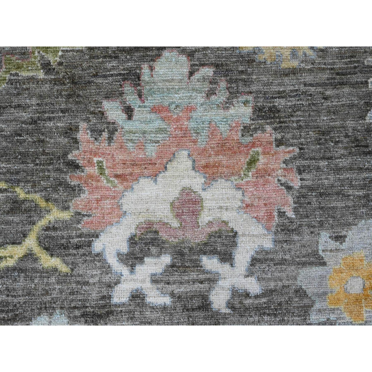 Oushak And Peshawar Wool Hand Knotted Rug Brown 7.11x9.10 -O089777