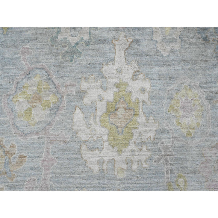 Oushak And Peshawar Wool Hand Knotted Rug Grey 10.0x13.5 -O089860