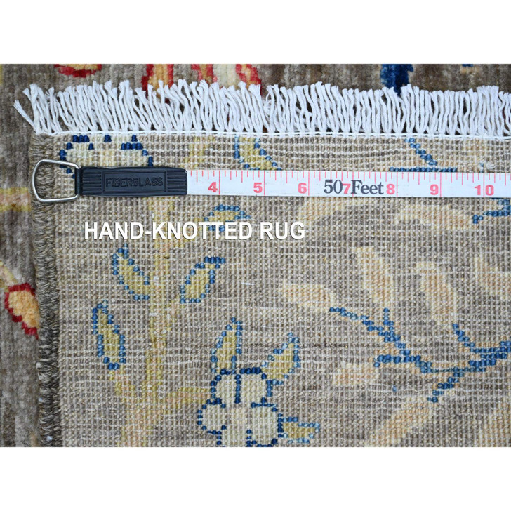 Oushak And Peshawar Wool Hand Knotted Rug Grey 2.7x7.8 -O020272