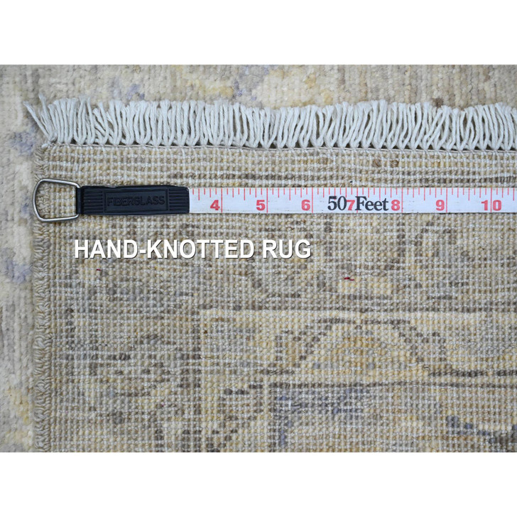 Oushak And Peshawar Wool Hand Knotted Rug Grey 2.8x16.1 -O020507