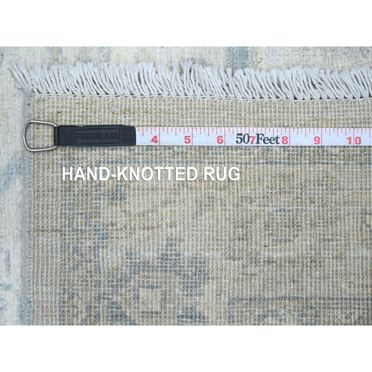 Heriz Wool Hand Knotted Rug Ivory 2.9x9.10 -O020647