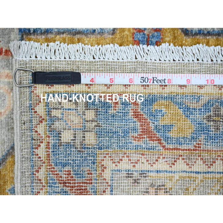 Oushak And Peshawar Wool Hand Knotted Rug Grey 2.7x10.1 -O089816