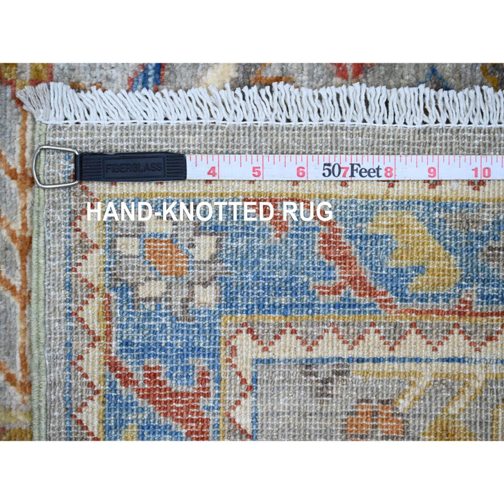 Oushak And Peshawar Wool Hand Knotted Rug Grey 2.7x10.2 -O089912