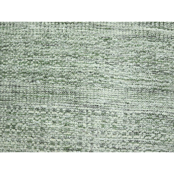 Modern and Contemporary Wool Hand Knotted Rug Green 9.0x11.10 -O076280