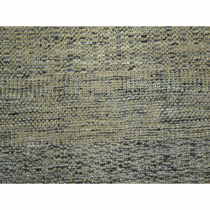 Modern and Contemporary Wool Hand Knotted Rug Brown 10.0x14.0 -O076283
