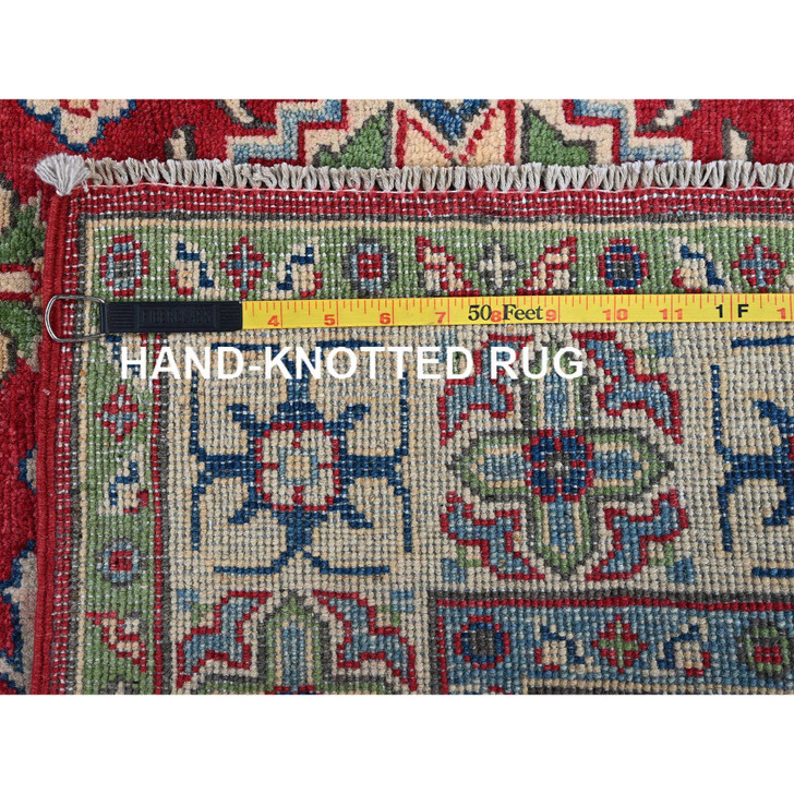 Kazak Wool Hand Knotted Rug Red 3.11x6.0 -O0358