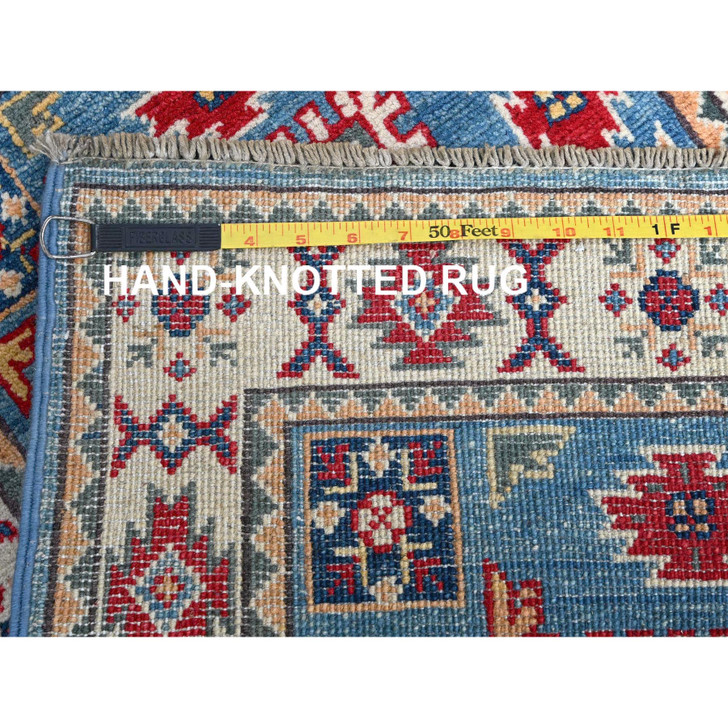 Kazak Wool Hand Knotted Rug Blue 2.0x2.11 -O0376
