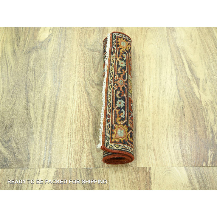 Heriz Wool Hand Knotted Rug Red 2.0x3.0 -O076242