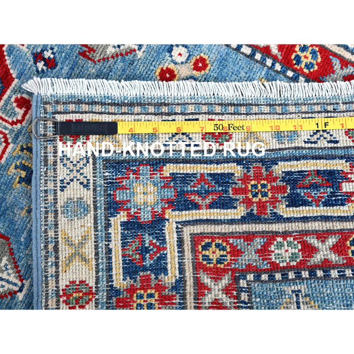 Kazak Wool Hand Knotted Rug Blue 2.7x6.7 -O0442