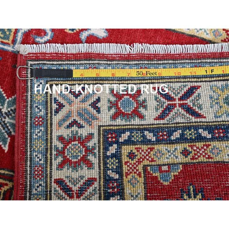 Kazak Wool Hand Knotted Rug Red 2.8x8.0 -O0467