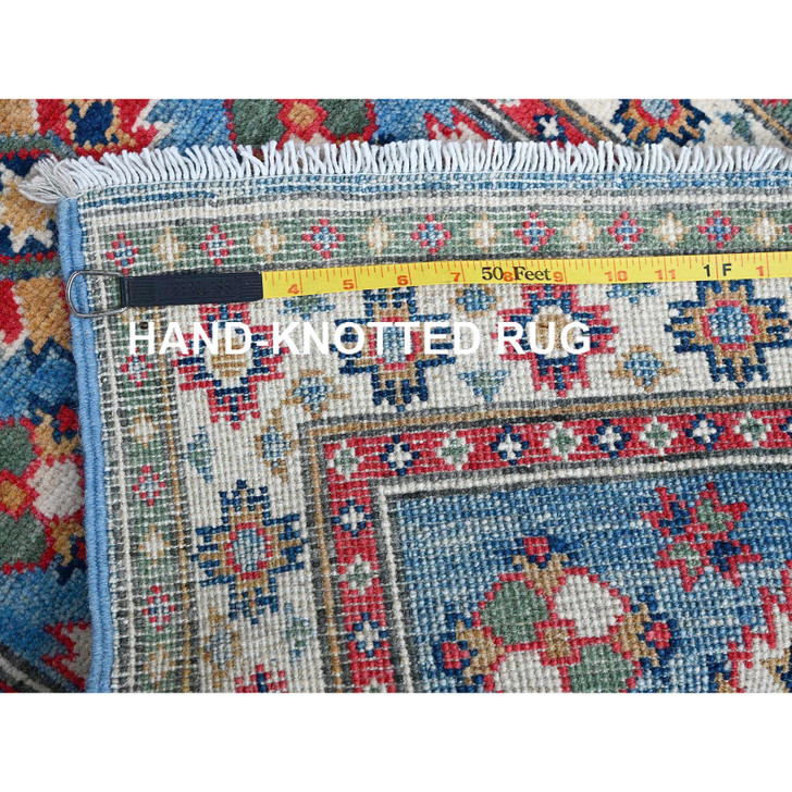 Kazak Wool Hand Knotted Rug Blue 2.0x6.0 -O0483