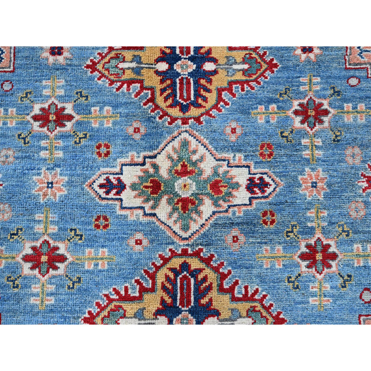 Kazak Wool Hand Knotted Rug Blue 7.10x9.8 -O0519