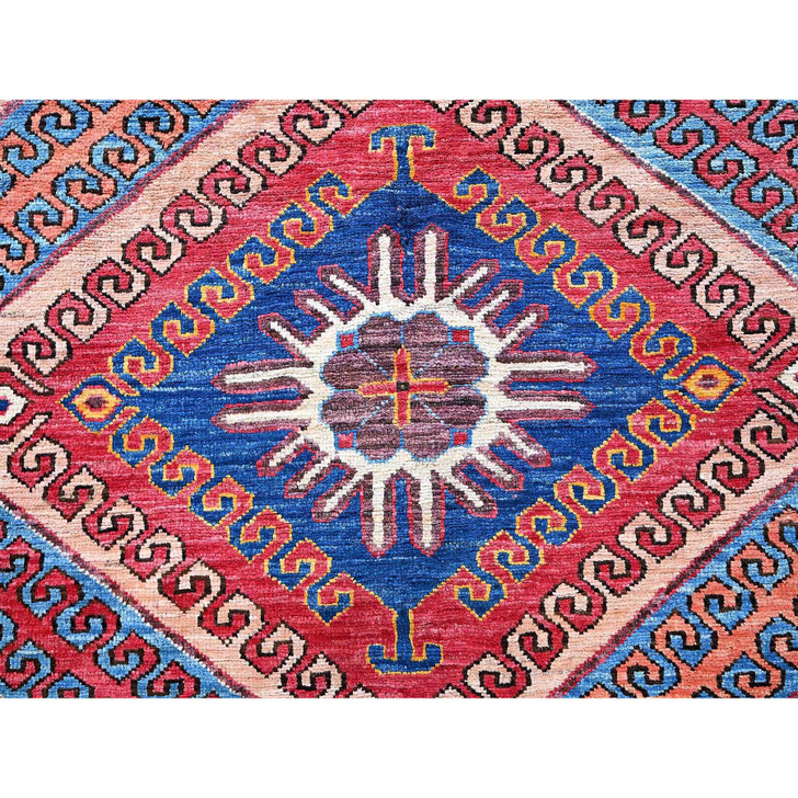 Kazak Wool Hand Knotted Rug Multicolored 5.11x7.4 -O0590
