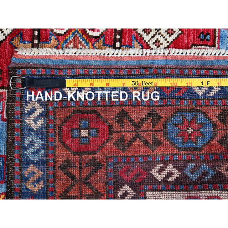 Kazak Wool Hand Knotted Rug Blue 4.2x6.2 -O0602