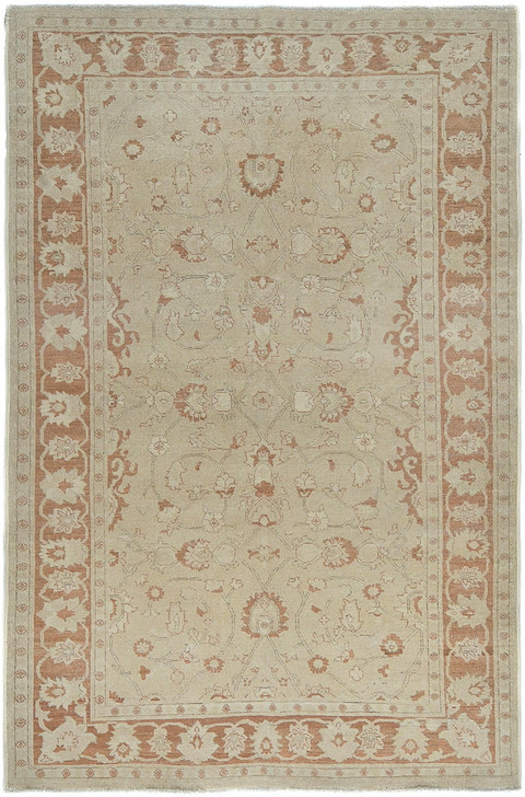 Peshawar Sultanabad Ziggler Design  Handknotted Rug 5'05" X 9'00" -Art92354