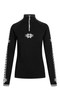 Dale of Norway - Geilo Women's 1/4 Zip Sweater: Black/Off White, 82311-F_product
Photo credits: Dale of Norway
Merino wool sweater with raglan sleeves. A lightweight midlayer in ribbed knit.