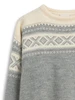 Dale of Norway - Cortina 1956 Unisex Crewneck Sweater: Light Charcoal/Off White, 92521-E_Detail image of the sweater pattern
Photo Credits: Dale of Norway
1956 Norwegian Olympic Ski team sweater design 