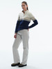 Dale of Norway Moritz Women's 1/4 Zip Sweater, Navy/Bronze/Off White, 91461-P_front b