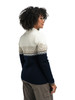 Dale of Norway - Moritz Women's 1/4 Zip Sweater: Navy/Bronze/Off White, 91461-P_back
Photo credits: Dale of Norway
Merino wool sweater designed for the 2003 Alpine World Ski Championships in St. Moritz Switzerland