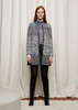 Oleana - Flowerlace Cardigan: Grey, 196-D_front full length