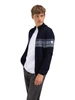 Dale of Norway Hovden Men's Cardigan, Navy/Off White/Blue Shadow, 83191-C_Model left side
Photo Credits: Dale of Norway
Light weigh mid-layer cardigan with Olympic inspired Vail sweater design