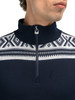 Dale of Norway Cortina Men's Base Layer Sweater, Navy/Off-White, 93531-C_Pattern Detail
Photo Credits: Dale of Norway
1/4 Zip high neck with J-sleeves. Tightly knit Skin-soft merino wool