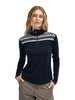 Dale of Norway - Cortina Women's Base Layer Sweater: Navy/Off White, 93521-C_model front
Dale of Norway Cortina Women’s superfine merino wool base layer sweater in Navy and Off White with traditional Norwegian Olympic pattern
