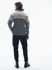 Dale of Norway Vail Men's Windstopper Sweater - Smoke/Off White/Raspberry, 93981-T_back