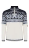 Dale of Norway Vail Men's 1/4 Zip Sweater - Off White/Midnight Navy/Blue Shadow, 90331-A_product
Photo credits: Dale of Norway
Alpine world ski championship sweater design. Heavyweight mid-layer with fleece lined collar and optional draw-cord hem