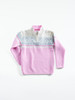 Dale of Norway Moritz Kids 1/4 Zip Sweater - Pink Candy/Off White/Grey, 9150-Q_flat