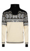 Dale of Norway Vail Men's Windstopper Sweater - Off White/Midnight Navy/Blue Shadow, 93981-A