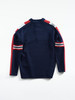 Dale of Norway Spirit Men's 1/4 Zip Sweater, Navy/Off White/Raspberry, 94771-C_flat back