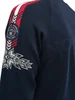 Dale of Norway Spirit Men's Cardigan, Navy/Off White/Raspberry, 83831-C00_shoulder pattern detail
Photo Credits: Dale of Norway
Merino wool cardigan with full-length zipper and raglan sleeves. 