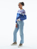 Dale of Norway Vilja Women's Sweater, Ultramarine/Off White/Raspberry, 94981H
