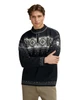 Dale of Norway Blyfjell Unisex 1/4 Zip Sweater, Black/Smoke/Off White, 95021-K00_Model front
photo: Dale of Norway
100% Norwegian wool mid layer sweater with medium high neck and t-sleeves