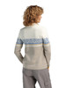 Dale of Norway - Moritz Women's 1/4 Zip Sweater: Sand/Off White/Blue Shadow, 91461-D00_back
Photo credits Dale of Norway
merino wool sweater with Nordic ski-inspired pattern from the St. Moritz World Ski Championship in 2003