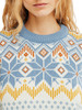 Dale of Norway Vilja Women's Crewneck Sweater, Blue Shadow/Off White/Mustard, 94981-D00_EC5 detail