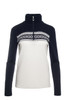 Dale of Norway Dalestolen Women's 1/4 Zip Sweater, Off White/Navy, 95601-A00_product