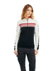 Dale of Norway Dystingen Women's 1/4 Zip Sweater, Black/Off White/Raspberry, 95621-F00_Model front
Photo credits: Dale of Norway
a merino wool sweater with 1/4 zip high neck and j-sleeve construction