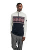 Dale of Norway Tindefjell Men's Base Layer Sweater, Off White/Navy/Raspberry, 95591-A00_front b