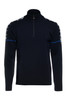 Dale of Norway Mount Blatind Men's 1/4 Zip Sweater, Navy/White/Ultramarine, 95111-C00