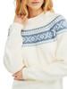Dale of Norway Vagsoy Women's Crewneck Sweater, Off White/Blue Shadow, 95381-A00_EC5 detail