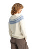 Dale of Norway - Vagsoy Women's Crewneck Sweater: Off White/Blue Shadow, 95381-A01_BACK
photo credits: Dale of Norway
Mid-layer, medium-weight sweater for sport or everyday. Yolk knit look with raglan sleeves and round neck in skin-soft merino wool