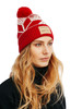 Dale of Norway Winter Star Hat, Raspberry/Off White, 48991-B00