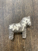 Felted Wool Ornament - Dala Horse, Grey (11129)