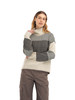 Dale of Norway - Skarstind Women's Sweater: Sand/Black/Off White, 95661-A00_Model front
Photo credits: Dale of Norway
A medium weight mid layer sweater with a loose fit and high neck. Textured knit pattern, with a natural tonal color palette.